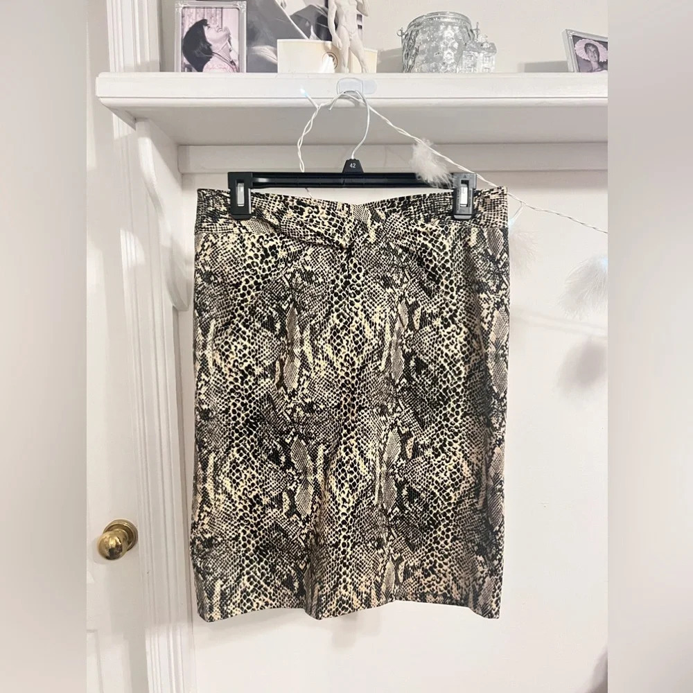 FINAL PRICE Michael by Michael Kors Snake Print Pencil Skirt